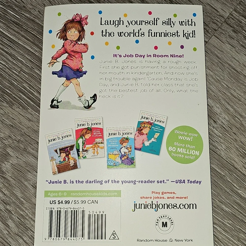Junie B. Jones and Her Big Fat Mouth Book. Paperback, New condition